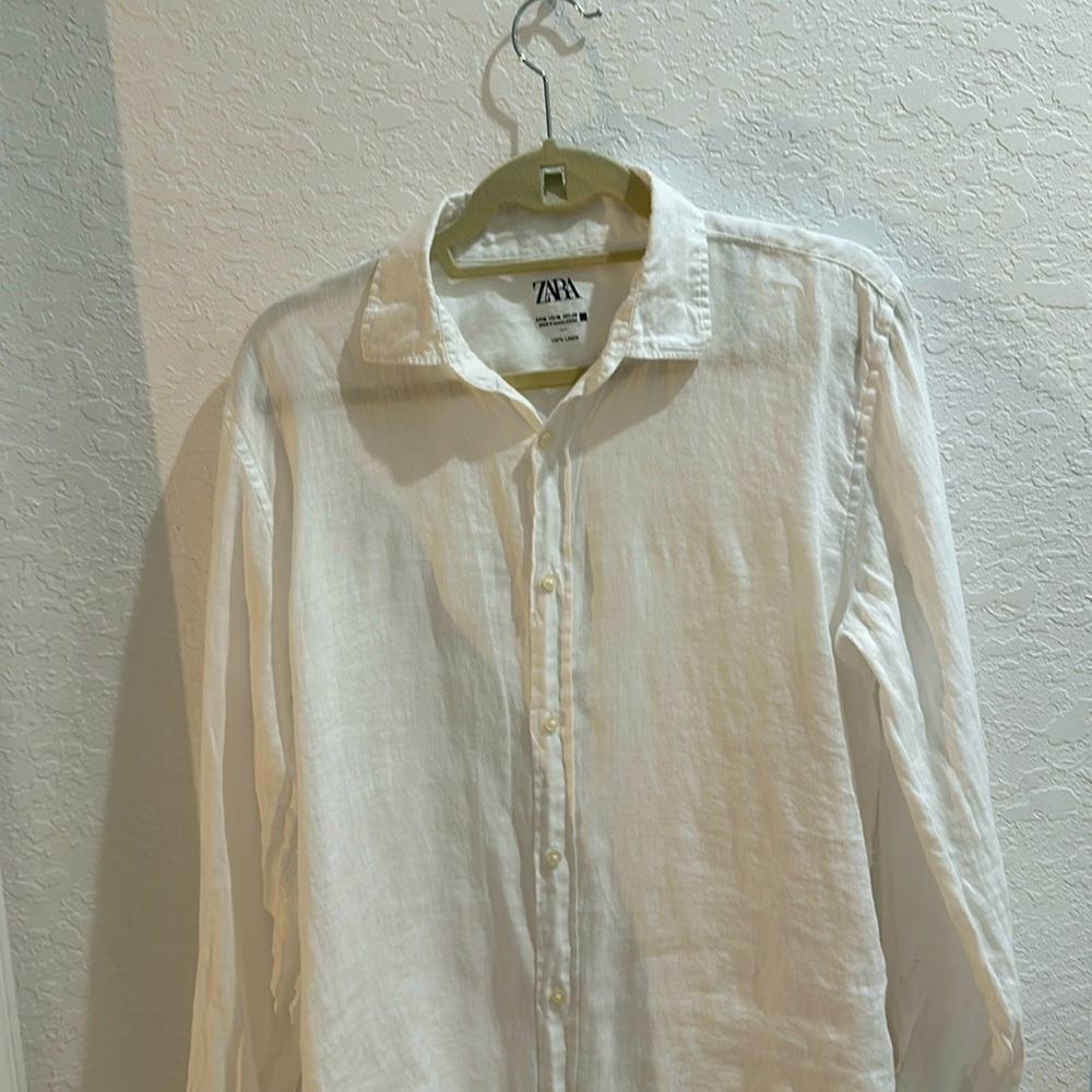 Zara men’s white button down